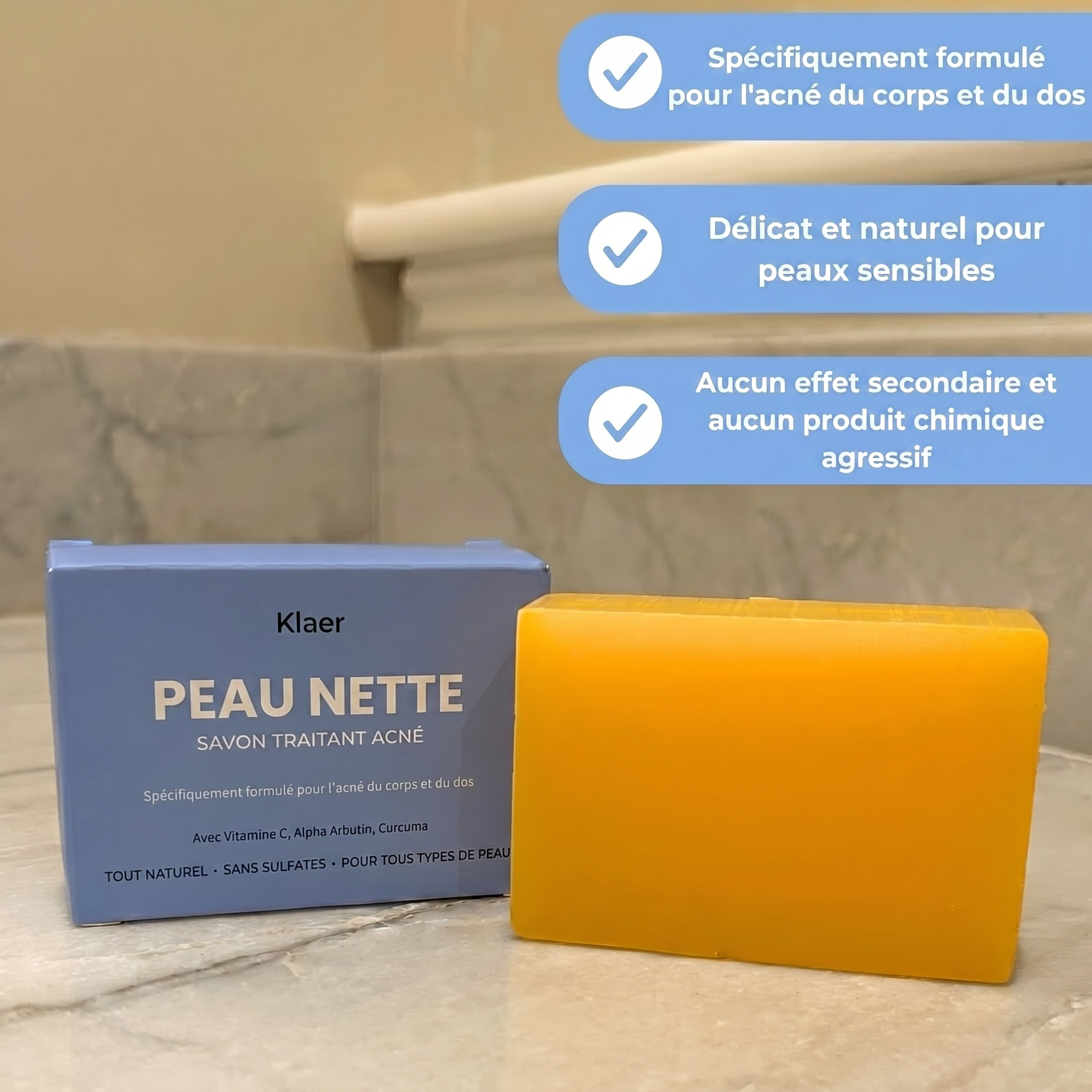 PEAU NETTE SAVON TRAITANT ANTI-ACNÉ